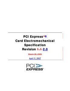 electro-harmonix|PCI Express Card Electromechanical Specification Revision 1